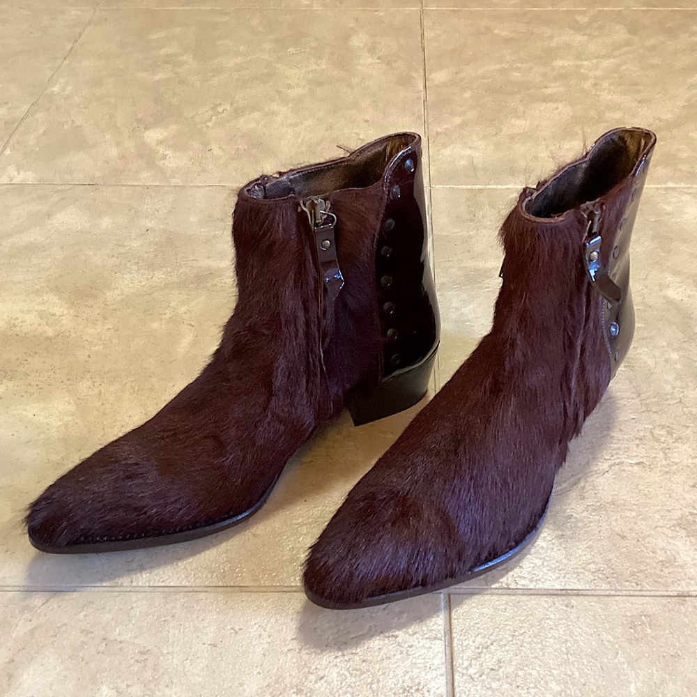 NWOB Marco Delli Hand-Crafted Ankle Boots, Size 6/36
